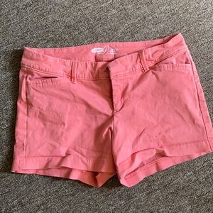 Salmon pink shorts